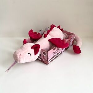 Tiny Love Weighted Cuddle Calming Huggable Dragon Comfort Pink Plush Toy
